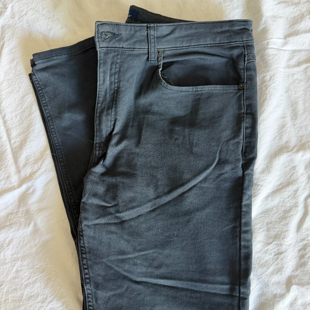 Men's Slim Fit Cotton Pant 34x32- blue